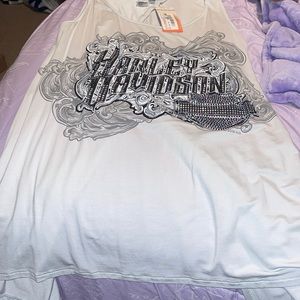 HARLEY DAVIDSON PEEPHOLE OPEN BACK SHIRT
